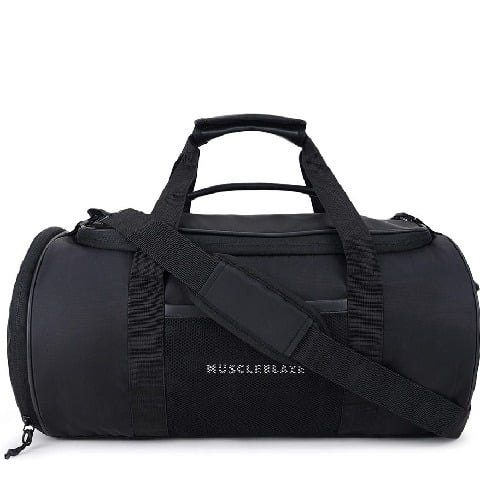 1 - MuscleBlaze Pro Training Duffle Bag, Black 30 L