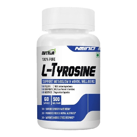 1 - NutriJa L-Tyrosine 500mg,  60 capsules 