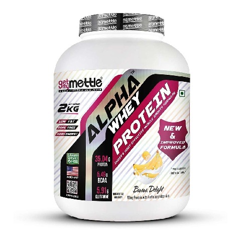 1 - Getmymettle Alpha Whey Protein, 4.4 lb Banana Delight