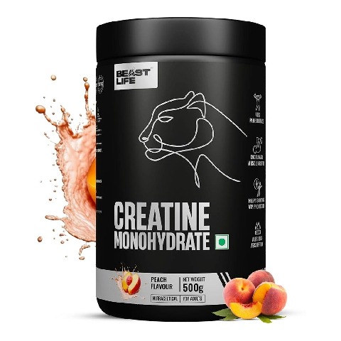1 - BeastLife Creatine Monohydrate, Peach 1.1 lb