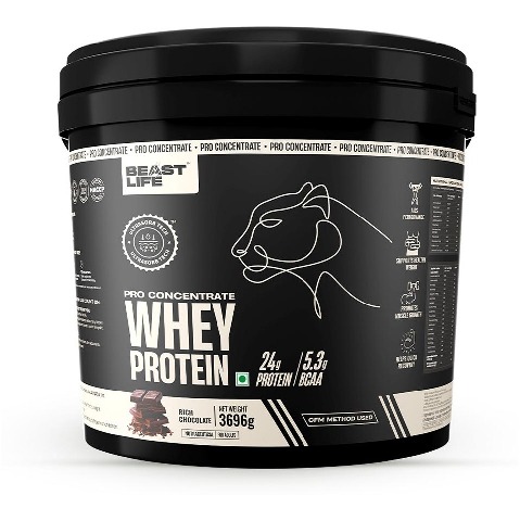 1 - BeastLife Pro Concentrate Whey Protein, 8.14 lb Rich Chocolate