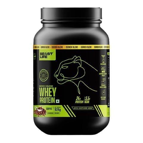 1 - BeastLife Isorich Blend Whey Protein, 2.03 lb Coffee