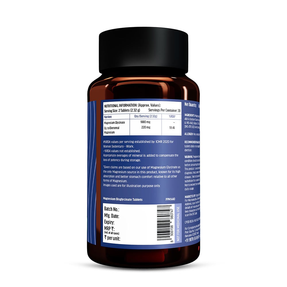 1 - HK Vitals 100% Magnesium Glycinate,  60 tablet(s)