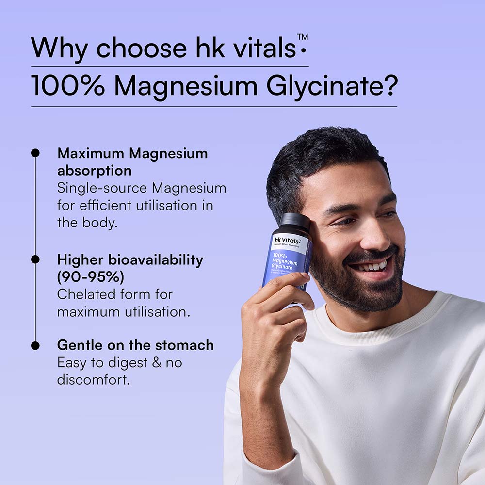 6 - HK Vitals 100% Magnesium Glycinate,  60 tablet(s)