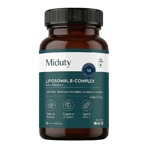 1 - Miduty Liposomal B-Complex, Unflavoured 60 capsules