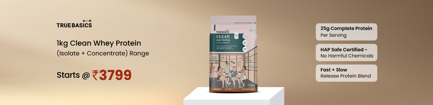 TB Clean Whey Protein (Isolate + Concentrate) 1kg Range | Starts @ 3799