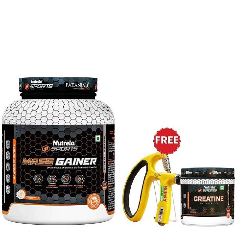 Nutrela Sports Patanjali Mass Gainer, 4.4 lb French Vanilla