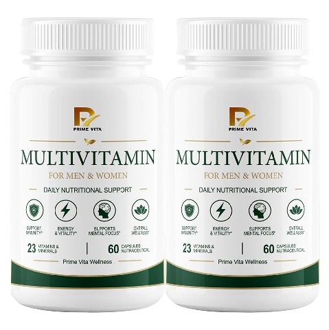 1 - PRIME VITA Multivitamin, 60 capsules Unflavoured (Pack of 2)