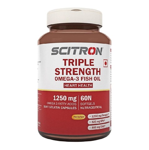 1 - Scitron Triple Strength Omega 3 Fish Oil, 60 capsules