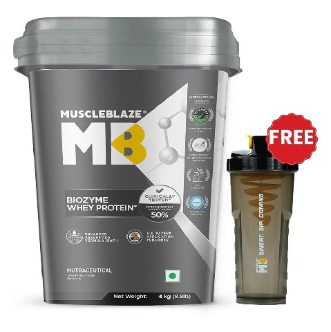 MuscleBlaze Biozyme Whey Protein,  8.8 lb  Rich Milk Chocolate 