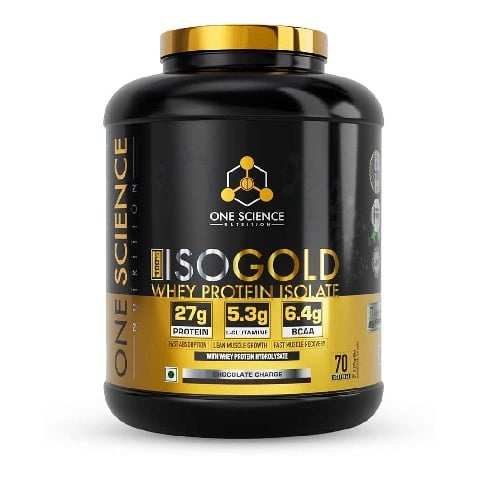 1 - One Science 100% Iso Gold Whey Protein Isolate, 5 lb Chocolate Charge