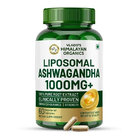 1 - Vlado's Himalayan Organics Liposomal Ashwagandha 1000mg, 120 capsules