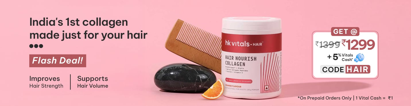 Flash Deal: Flat Rs.100 Off on hair collagen