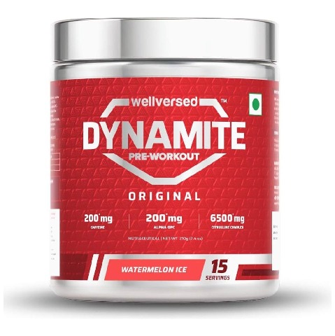 1 - Wellversed Dynamite Original Pre Workout, 0.46 lb Watermelon Ice