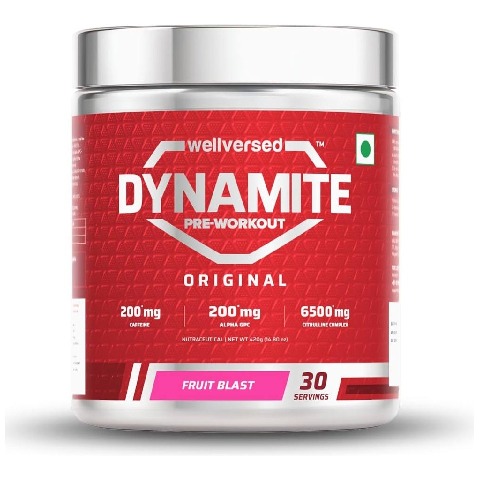 1 - Wellversed Dynamite Original Pre Workout, 0.88 lb Fruit Blast