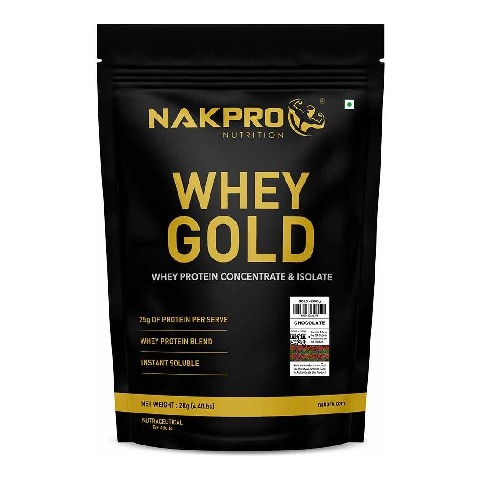 1 - Nakpro Whey Gold Protein Concentrate, 4.4 lb Chocolate
