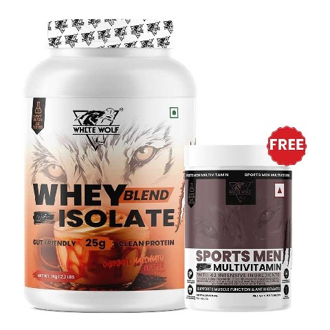 White Wolf Whey Blend,  2.2 lb  Caramel Macchiato Coffee 