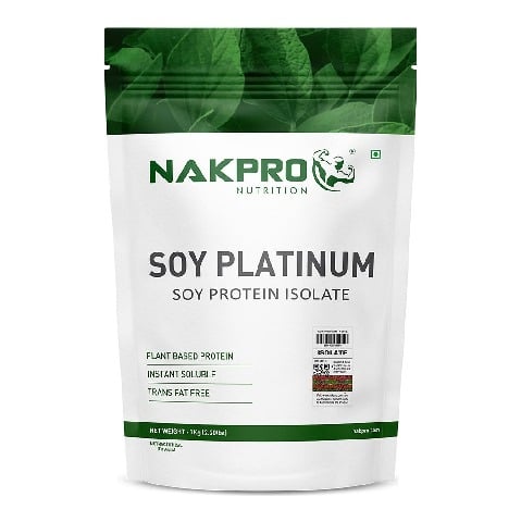 1 - Nakpro Platinum Soy Protein Isolate,  2.2 lb  Unflavoured 