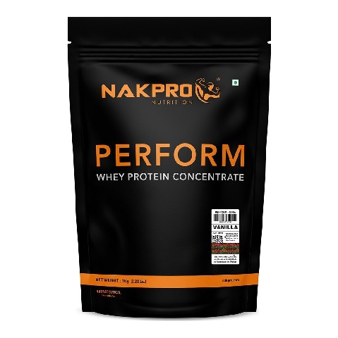 1 - Nakpro Perform Whey Protein Concentrate, 2.2 lb Vanilla