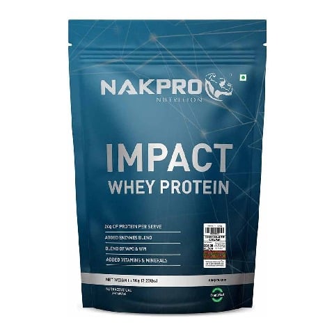 1 - Nakpro Impact Whey Protein, 2.2 lb Chocolate Cream