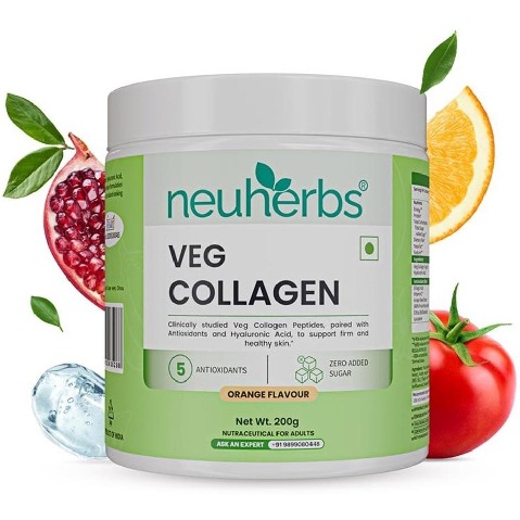1 - Neuherbs Skin Collagen Booster with Hyaluronic Acid, 210 g Mixed Fruit