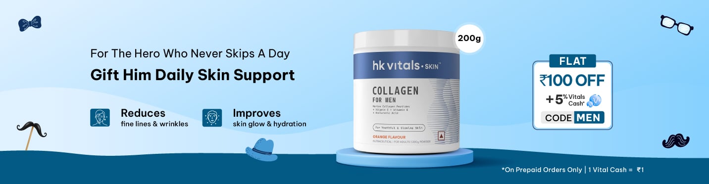 Flat Rs.100 Off on collagen for men