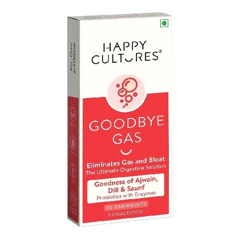 2 - Happy Cultures Goodbye Gas, 30 chewable tablet(s) Unflavoured