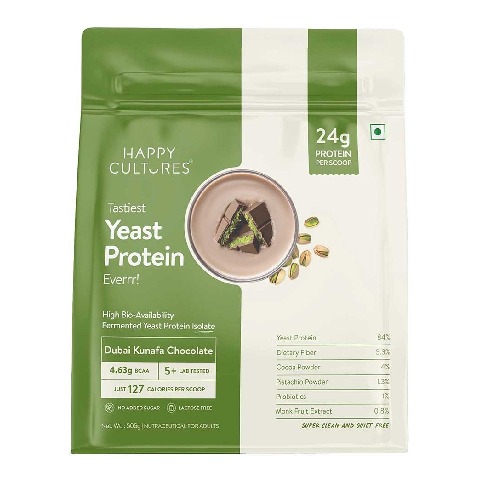 2 - Happy Cultures Tastiest Yeast Protein, 1.11 lb Dubai Kunafa Chocolate
