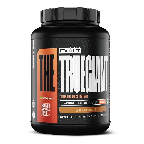 1 - Exalt Supps True Giant Premium Mass Gainer, 7 lb Chocolate