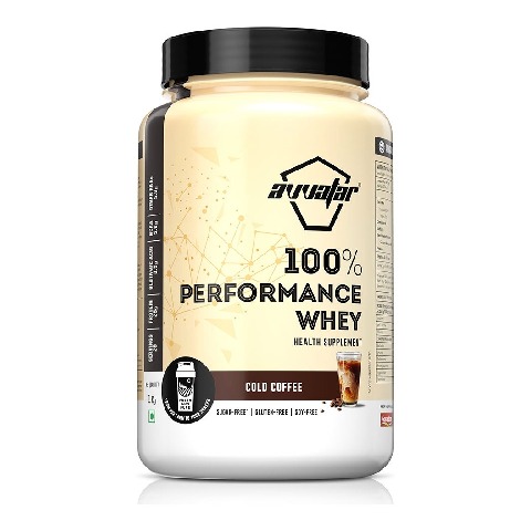1 - Avvatar 100% Performance Whey,  2.2 lb  Cold Coffee 