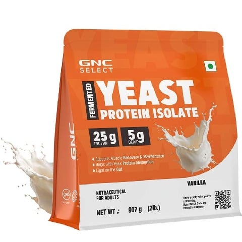 1 - GNC Select Fermented Yeast Protein Isolate, 2 lb Vanilla