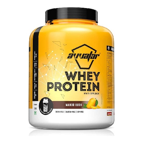 1 - Avvatar Whey Protein, 4.4 lb Mango Rush