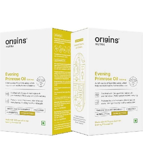 1 - Origins Nutra Evening Primrose Oil 500mg (Pack of 2), 28 softgels