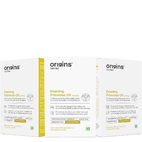 1 - Origins Nutra Evening Primrose Oil 500mg (Pack of 3),  28 softgels 