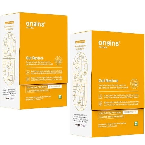 1 - Origins Nutra Gut Restore (Pack of 2), 28 veggie capsule(s)