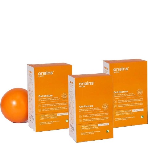 1 - Origins Nutra Gut Restore (Pack of 3), 28 veggie capsule(s)