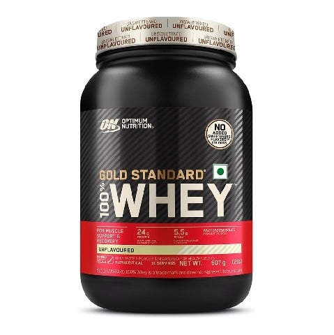 1 - ON (Optimum Nutrition) Gold Standard 100% Whey Protein, 2 lb Unflavoured