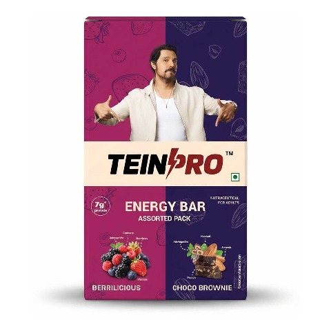1 - TeinPro Energy Bar, 6 bar(s) Assorted (Berrilicious & Choco Brownie)