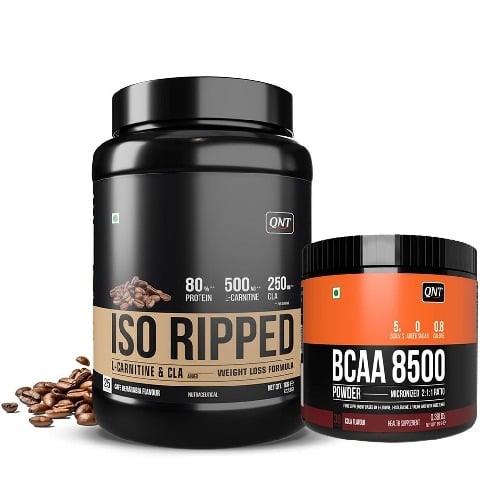 1 - QNT ISO Ripped 2.2 lb Cafe Bevarabia with BCAA 8500 Combo,  0.39 lb  Cola 