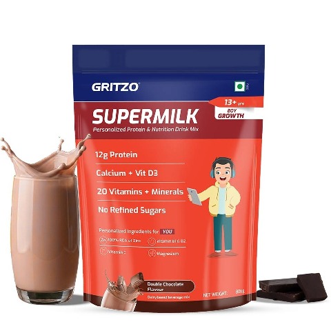 1 - Supermilk Gritzo Growth for Boy 13+ years, 800 g Double Chocolate