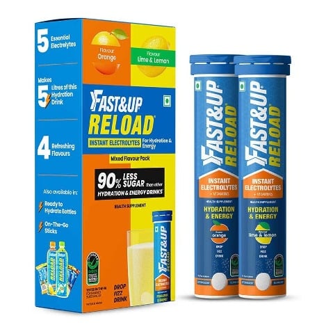 1 - Fast & Up Hydration Reload, 40 tablet(s) Mixed Flavour (Orange, Lime & Lemon)