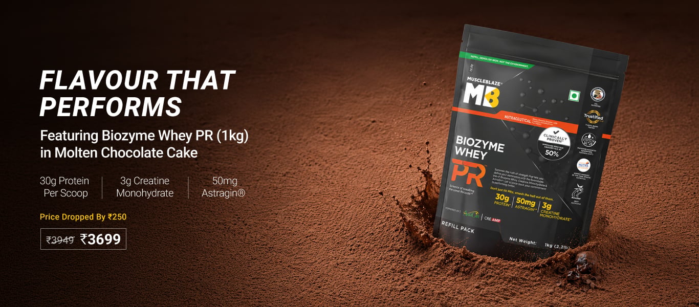 Limited Time Deal: 1kg Biozyme Whey PR Molten Choc Cake @ 3699