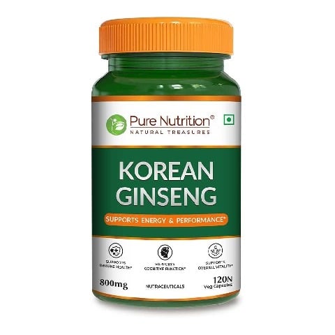 1 - Pure Nutrition Korean Ginseng, 120 veggie capsule(s)