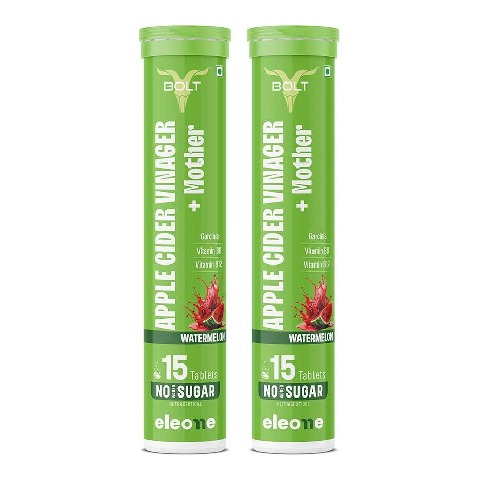 2 - Bolt Apple Cider Vinegar, 15 tablet(s) Watermelon (Pack of 2)