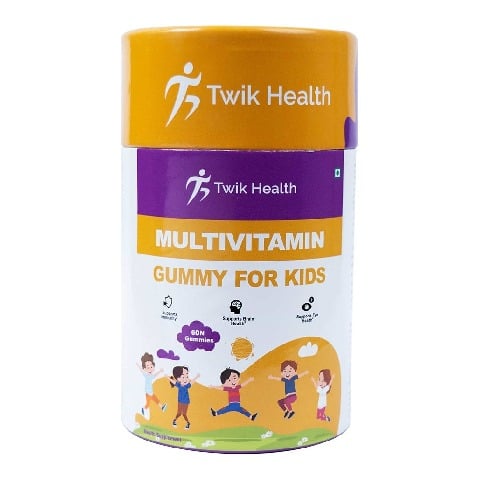 1 - Twik Health Kids Multivitamin,  60 gummies  Orange 