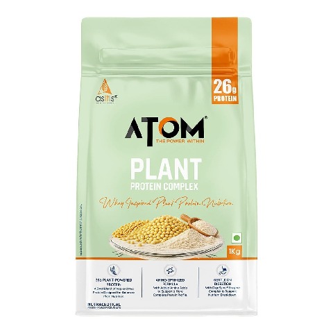 1 - AS-IT-IS Nutrition ATOM Plant Protein Complex,  2.2 lb  Cafe Latte 