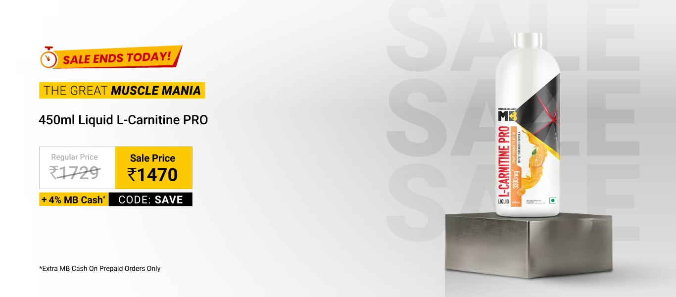 Sale Ends Today: 450ml Liquid Carnitine Pro @ 1470 using code: SAVE + 4% MB Cash
