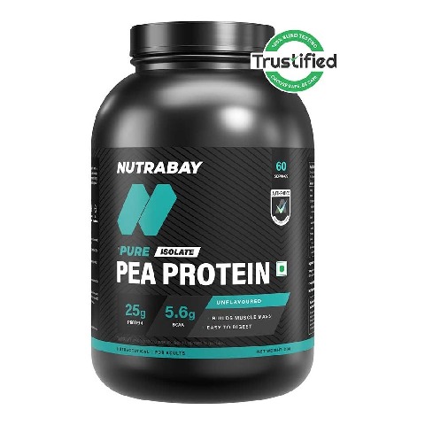 1 - Nutrabay Pure Pea Protein Isolate, 4.4 lb Unflavoured