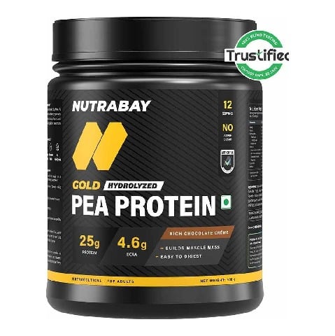 1 - Nutrabay Gold Pea Protein, 1.1 lb Rich Chocolate Creme