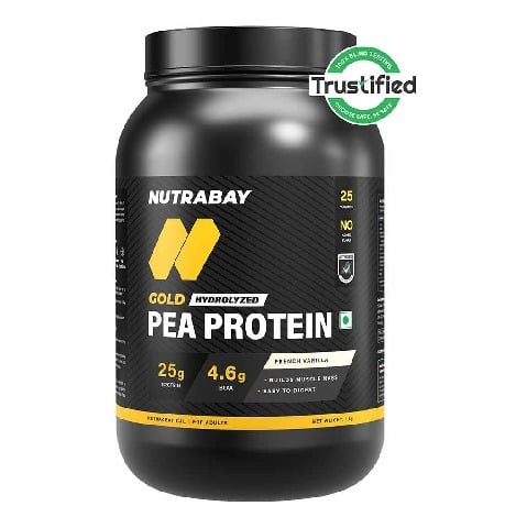 1 - Nutrabay Gold Pea Protein,  2.2 lb  French Vanilla 